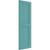 Ekena Millwork Farmhouse/Flat Panel Combination Fixed Mount Shutters - Painted Expanded Cellular PVC - TFP101FPF12X036PT