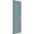 Ekena Millwork Farmhouse/Flat Panel Combination Fixed Mount Shutters - Painted Expanded Cellular PVC - TFP101FPF12X037SB