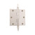Grandeur Hardware - 3.5" Steeple Tip Residential Hinge with Square Corners - Polished Nickel - STEHNG - 812204