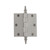 Grandeur Hardware - 3.5" Steeple Tip Residential Hinge with Square Corners - Satin Nickel - STEHNG - 812968