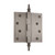 Grandeur Hardware - 4" Steeple Tip Residential Hinge with Square Corners - Antique Pewter - STEHNG - 813058