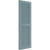 Ekena Millwork Farmhouse/Flat Panel Combination Fixed Mount Shutters - Painted Expanded Cellular PVC - TFP101LVF12X026SB