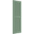 Ekena Millwork Farmhouse/Flat Panel Combination Fixed Mount Shutters - Painted Expanded Cellular PVC - TFP101LVF12X027TG