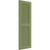 Ekena Millwork Farmhouse/Flat Panel Combination Fixed Mount Shutters - Painted Expanded Cellular PVC - TFP101LVF12X029MG