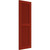 Ekena Millwork Farmhouse/Flat Panel Combination Fixed Mount Shutters - Painted Expanded Cellular PVC - TFP101LVF12X030BR