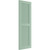 Ekena Millwork Farmhouse/Flat Panel Combination Fixed Mount Shutters - Painted Expanded Cellular PVC - TFP101LVF12X033SG