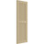 Ekena Millwork Farmhouse/Flat Panel Combination Fixed Mount Shutters - Painted Expanded Cellular PVC - TFP101LVF12X035NT