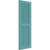 Ekena Millwork Farmhouse/Flat Panel Combination Fixed Mount Shutters - Painted Expanded Cellular PVC - TFP101LVF12X038PT