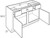 Mantra Cabinetry - Omni Paint - Vanity Sink Drawer Base Cabinets - 2VSD483421CS-OMNI SNOW
