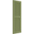Ekena Millwork Farmhouse/Flat Panel Combination Fixed Mount Shutters - Painted Expanded Cellular PVC - TFP101LVF15X025MG