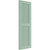 Ekena Millwork Farmhouse/Flat Panel Combination Fixed Mount Shutters - Painted Expanded Cellular PVC - TFP101LVF15X034SG