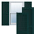 Ekena Millwork Farmhouse/Flat Panel Combination Fixed Mount Shutters - Painted Expanded Cellular PVC - TFP101LVF18X054FG