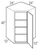 Mantra Cabinetry - Omni Paint - Diagonal Wall Cabinets - DW422424R-OMNI GRAPHITE