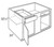 Mantra Cabinetry - Omni Paint - Universal Design - Base Corner Single Door Cabinets - BC3632.5S-OMNI GRAPHITE