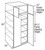 Mantra Cabinetry - Omni Paint - Wide Utility Double Door Cabinets - U308424-OMNI GRAPHITE