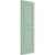 Ekena Millwork Farmhouse/Flat Panel Combination Fixed Mount Shutters - Painted Expanded Cellular PVC - TFP101RPF15X025SG