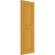 Ekena Millwork Farmhouse/Flat Panel Combination Fixed Mount Shutters - Painted Expanded Cellular PVC - TFP101RPF15X026TU