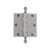 Grandeur Hardware - 3.5" Acorn Tip Residential Hinge with Square Corners - Satin Nickel - ACOHNG - 833720