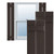 Ekena Millwork Farmhouse/Flat Panel Combination Fixed Mount Shutters - Painted Expanded Cellular PVC - TFP101SBF11X026TB