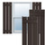 Ekena Millwork Farmhouse/Flat Panel Combination Fixed Mount Shutters - Painted Expanded Cellular PVC - TFP101SBF17X025TB