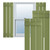 Ekena Millwork Farmhouse/Flat Panel Combination Fixed Mount Shutters - Painted Expanded Cellular PVC - TFP101SBF17X026MG