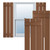 Ekena Millwork Farmhouse/Flat Panel Combination Fixed Mount Shutters - Painted Expanded Cellular PVC - TFP101SBF17X044BT