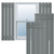 Ekena Millwork Farmhouse/Flat Panel Combination Fixed Mount Shutters - Painted Expanded Cellular PVC - TFP101SBF23X025CH