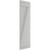 Ekena Millwork Farmhouse/Flat Panel Combination Fixed Mount Shutters - Painted Expanded Cellular PVC - TFP102BBF16X025ST