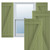 Ekena Millwork Farmhouse/Flat Panel Combination Fixed Mount Shutters - Painted Expanded Cellular PVC - TFP102BBF21X025MG