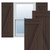 Ekena Millwork Farmhouse/Flat Panel Combination Fixed Mount Shutters - Painted Expanded Cellular PVC - TFP102BBF21X026TB