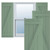 Ekena Millwork Farmhouse/Flat Panel Combination Fixed Mount Shutters - Painted Expanded Cellular PVC - TFP102BBF21X026TG