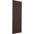 Ekena Millwork Farmhouse/Flat Panel Combination Fixed Mount Shutters - Painted Expanded Cellular PVC - TFP102FH12X025TB