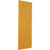 Ekena Millwork Farmhouse/Flat Panel Combination Fixed Mount Shutters - Painted Expanded Cellular PVC - TFP102FH12X025TU