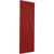 Ekena Millwork Farmhouse/Flat Panel Combination Fixed Mount Shutters - Painted Expanded Cellular PVC - TFP102FH15X025BR