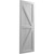 Ekena Millwork Farmhouse/Flat Panel Combination Fixed Mount Shutters - Painted Expanded Cellular PVC - TFP102FH18X025PR