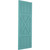 Ekena Millwork Farmhouse/Flat Panel Combination Fixed Mount Shutters - Painted Expanded Cellular PVC - TFP107FH12X025PT