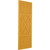 Ekena Millwork Farmhouse/Flat Panel Combination Fixed Mount Shutters - Painted Expanded Cellular PVC - TFP107FH12X059TU