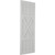 Ekena Millwork Farmhouse/Flat Panel Combination Fixed Mount Shutters - Painted Expanded Cellular PVC - TFP107FH18X025ST