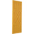 Ekena Millwork Farmhouse/Flat Panel Combination Fixed Mount Shutters - Painted Expanded Cellular PVC - TFP107FH18X076TU