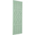 Ekena Millwork Farmhouse/Flat Panel Combination Fixed Mount Shutters - Painted Expanded Cellular PVC - TFP107FH18X078SG