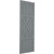 Ekena Millwork Farmhouse/Flat Panel Combination Fixed Mount Shutters - Painted Expanded Cellular PVC - TFP107FH18X079CH