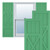 Ekena Millwork Farmhouse/Flat Panel Combination Fixed Mount Shutters - Painted Expanded Cellular PVC - TFP107FH18X079LP