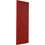 Ekena Millwork Farmhouse/Flat Panel Combination Fixed Mount Shutters - Painted Expanded Cellular PVC - TFP107FH18X080BR