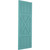 Ekena Millwork Farmhouse/Flat Panel Combination Fixed Mount Shutters - Painted Expanded Cellular PVC - TFP107FH18X080PT