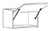 Eurocraft Cabinetry Slim Shaker Series Stratus White Kitchen Cabinet - W361224FP - SLW