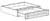 Life Art Cabinetry - Base Vanity Size Knee Drawer - DKD24 - Anchester Espresso