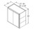 Aristokraft Cabinetry Select Series Dayton Birch Wall Cabinet With Doors Prepped For Glass W303015B