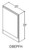 Aristokraft Cabinetry Select Series Dayton Birch Decorative End Panel DBEPFHR Right Side