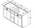 Aristokraft Cabinetry All Plywood Series Dayton Birch Double Vanity Sink With Drawer Base VSDB6035-3