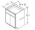 Aristokraft Cabinetry All Plywood Series Dayton Birch Vanity Base VB2432.5